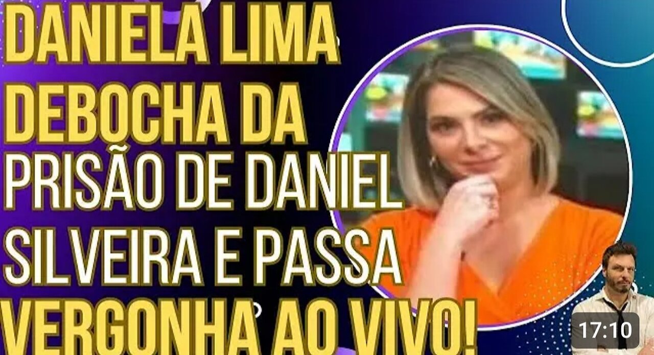 Daniela Lima debocha da PRISÃO de Daniel Silveira e passa vergonha ao vivo!