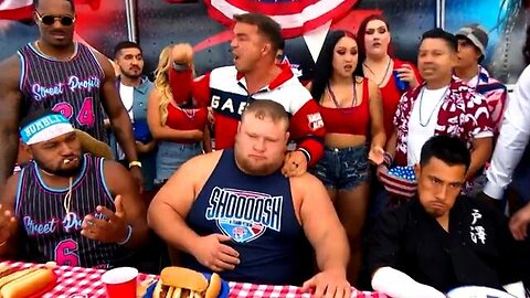 Tozawa wins the hot dog-eating contest at the Independence Day Cookout: Raw, July 4, 2022 @wwefree