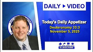 Today's Daily Appetizer (Deuteronomy 33:3)
