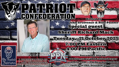 Patriot Confederation - Sheriff Richard Mack Interview (October 21, 2025)