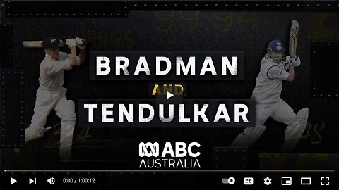 Bradman and Tendulkar _ The untold story of two of cricket’s giants _ ABC Australia