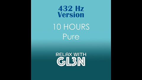 10 Hours Pure Meditation Music II | relaxwithgl3n | No Ads, Black Screen
