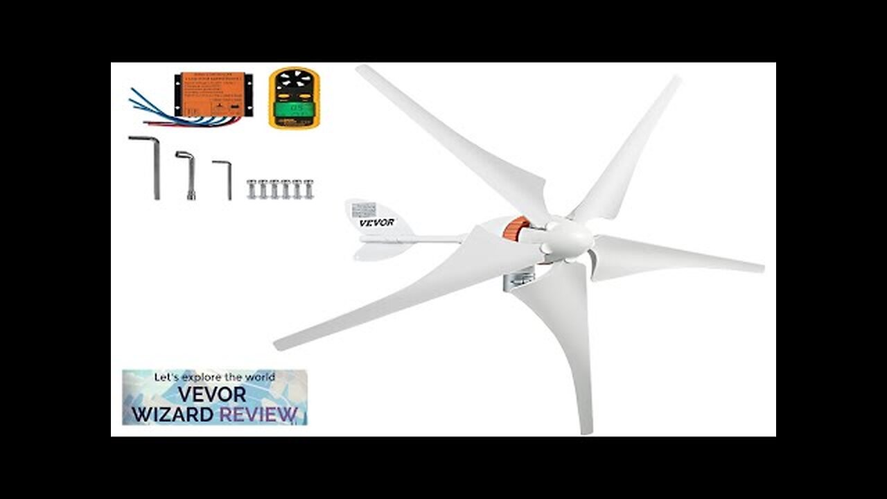 VEVOR Wind Turbine Generator 12V/AC Wind Turbine Kit 400W Wind Power ...