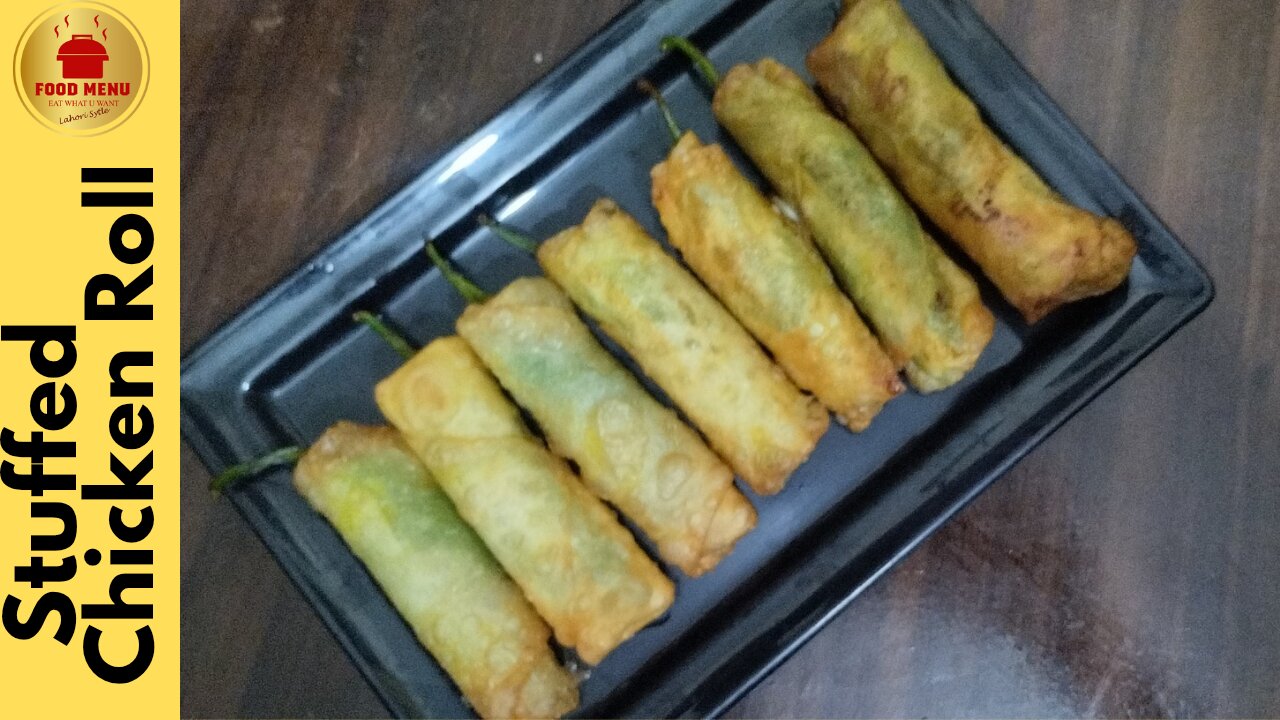 Stuffed Chicken Rolls | Cheesy Chili Stuffed Rolls | Chicken Rolls | Ramzan Special | Food Menu