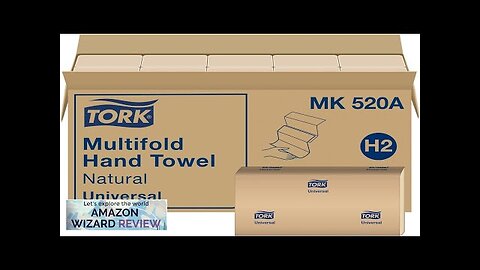 Tork Multifold Hand Towel Natural H2 Universal 100% Recycled Fibers 16 x Review