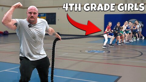 How Many 4th Graders Does it Take to Beat the World's Strongest Man? | PSN EXPERIMENT