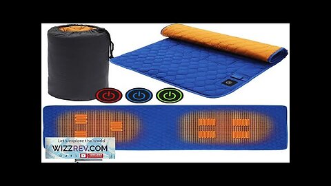 2023 USB Heated Sleeping Pad 7 Heating Zones 3 Temperature Level Control Review