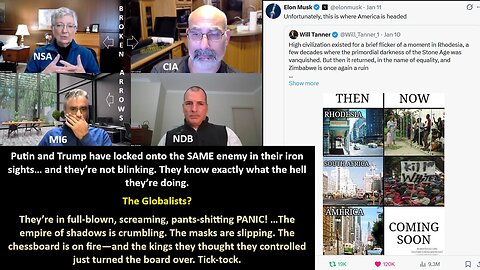 Putin and Trump have locked onto the SAME enemy in their iron sights… and they’re not blinking. They know exactly what the hell they’re doing. The Globalists? They’re in full-blown, screaming, pants-shitting PANIC!