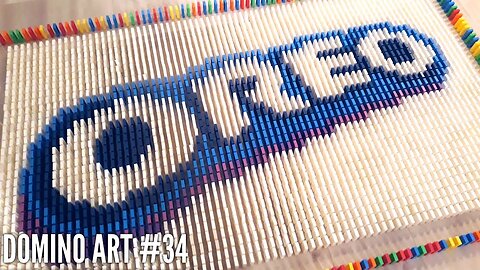 OREO LOGO MADE FROM DOMINOES | Domino Art #34