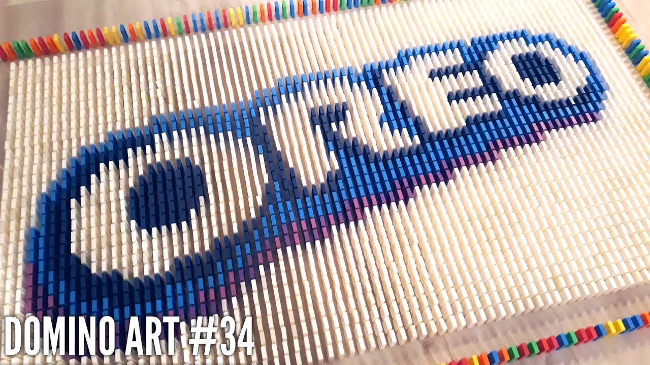 OREO LOGO MADE FROM DOMINOES | Domino Art #34