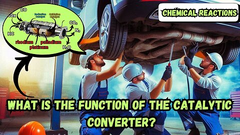 What is the function of the catalytic converter?
