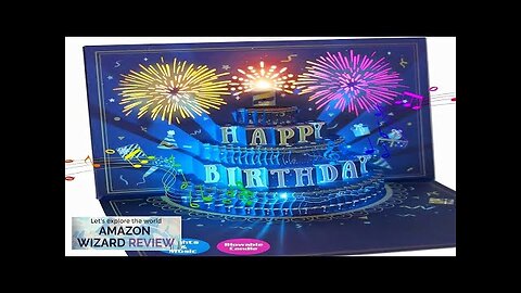 UPGRADED 3D Pop Up Firework Birthday Cards Musical & LED Lights Birthday Review