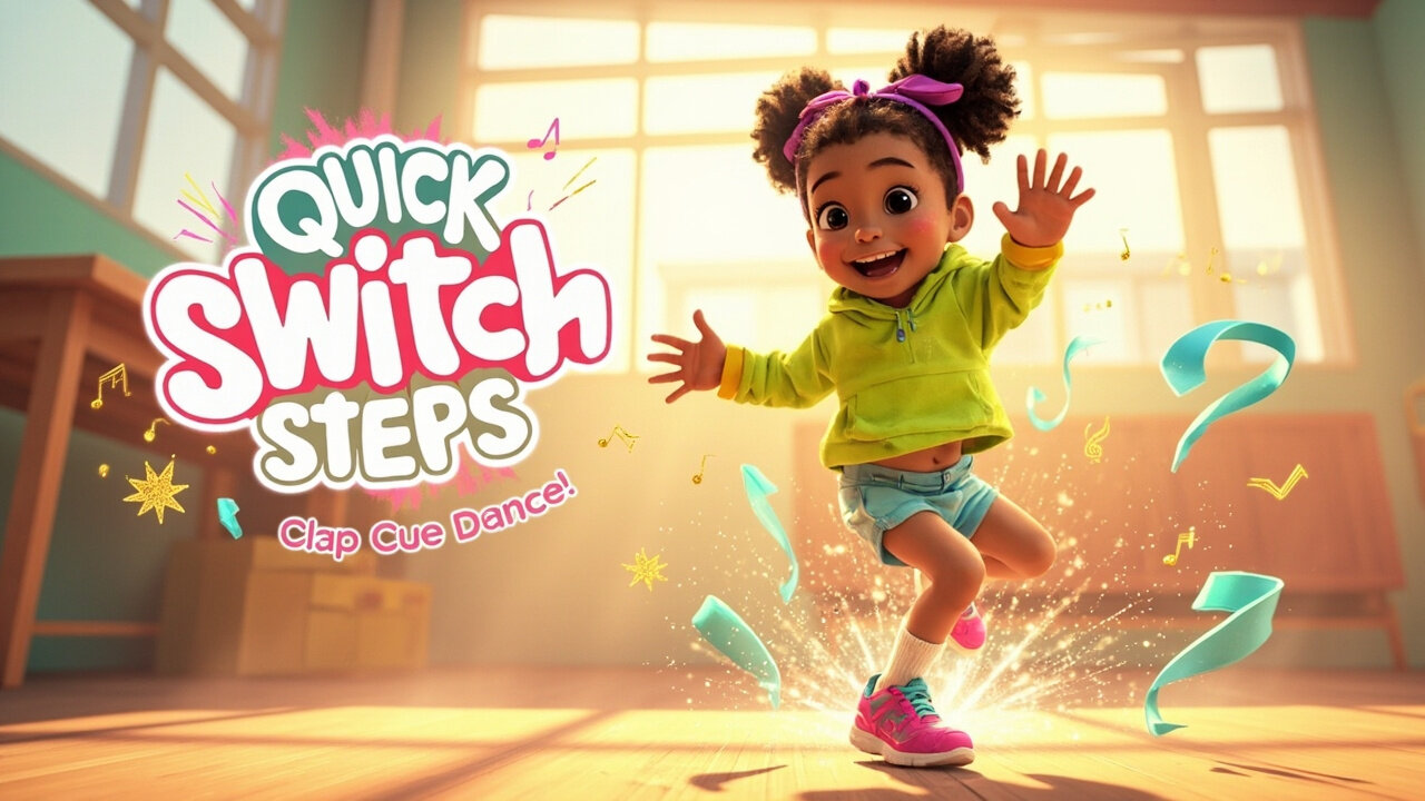 Quick Switch Steps | Kids Dance Routine with Clap Cues