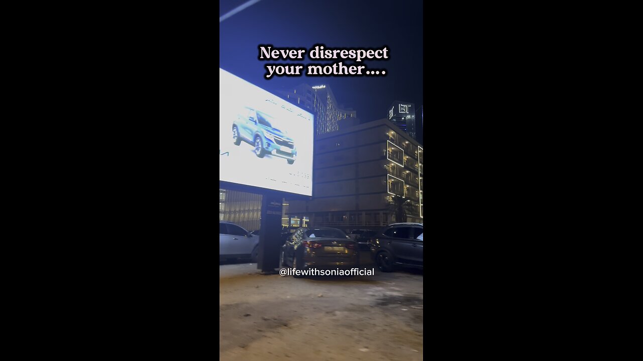 Never disrespect your mother….