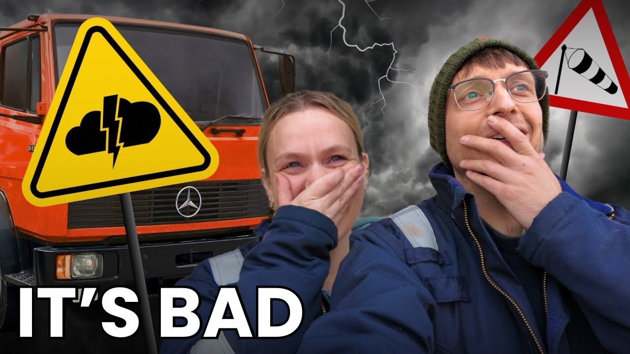We stormproofed our truck camper workshop... and then this happened