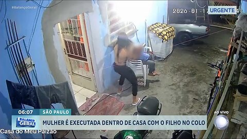 Murdered in front of her children