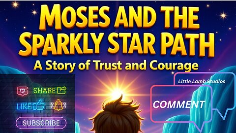 Moses and the Sparkly Star Path | A Story of Trust and Courage | Little Lamb Studios