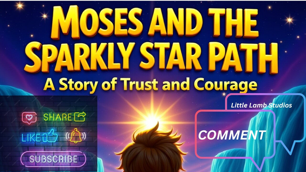 Moses and the Sparkly Star Path | A Story of Trust and Courage | Little Lamb Studios