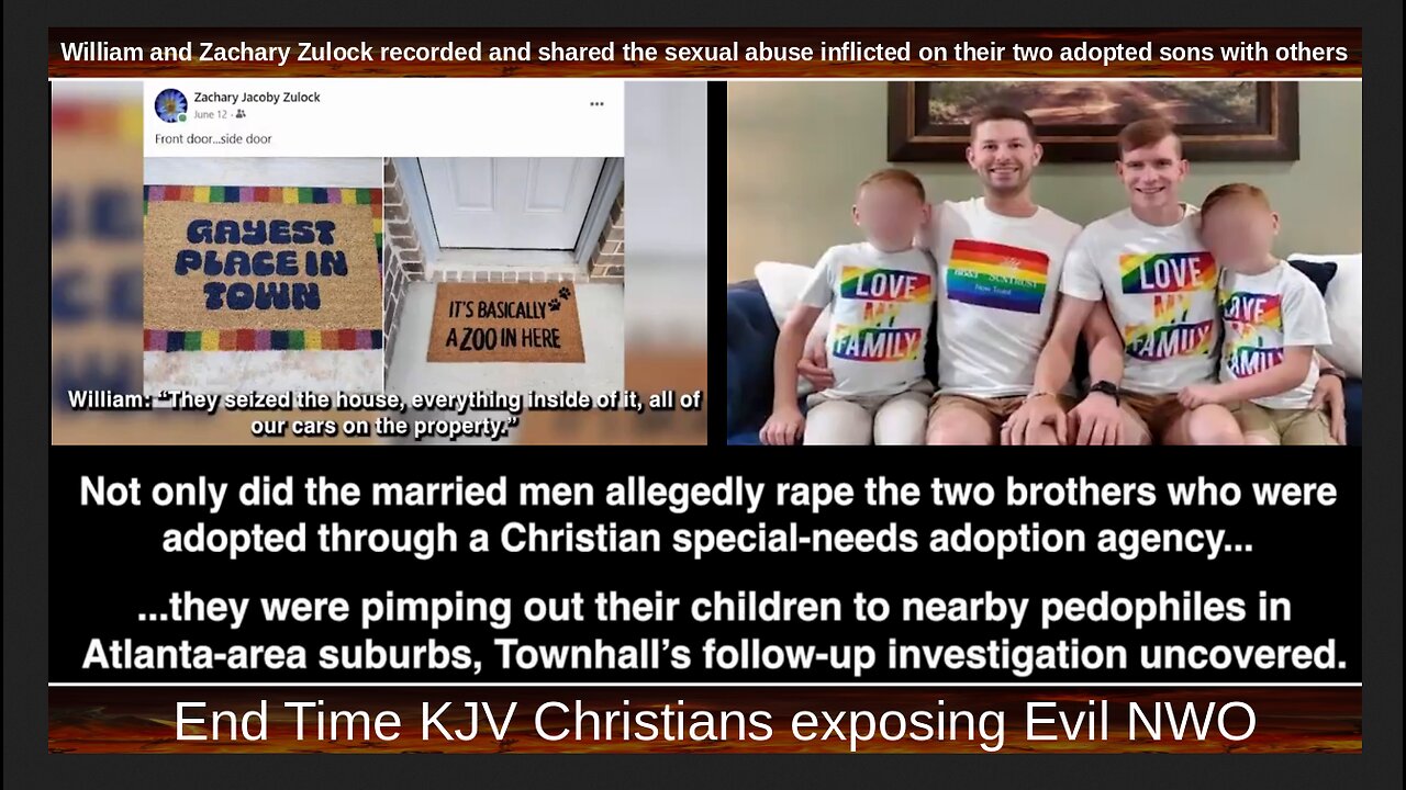 William & Zachary Zulock recorded and shared the sexual abuse inflicted on their two adopted sons