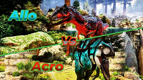 Allo Vs Paddletail spino\Triceratops\Rex | Ark survival ascended | Ark mods | Ark vs | Gameplay