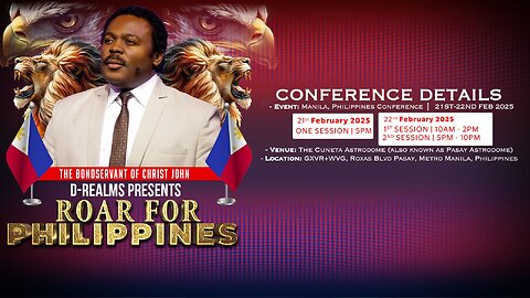 The Bondservant of Christ John is LIVE now in Manila Philippines