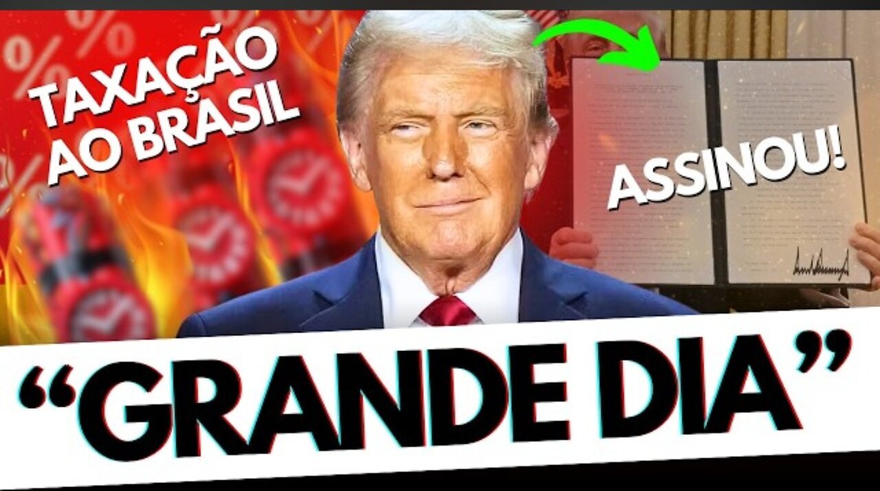 đŁASSINOU! TRUMP PĂE GOVERNO LULA EM ALERTA MĂXIMO, ECONOMIA BRASILEIRA EM XEQUE COM TAXAĂĂO