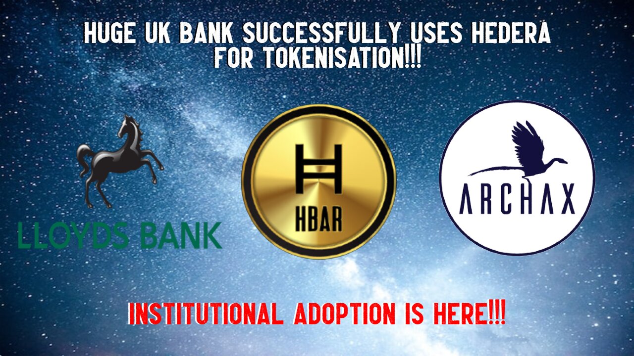HUGE UK BANK Successfully Uses Hedera For Tokenisation!!!