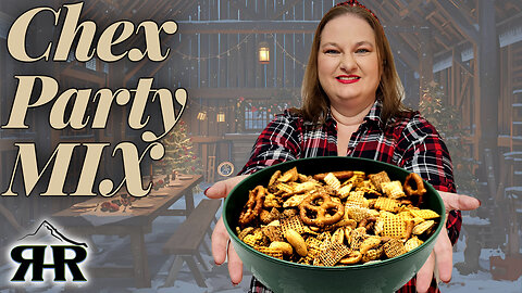 Homemade Chex Party Mix 🍲 We Made a HUGE Batch for the Crew!