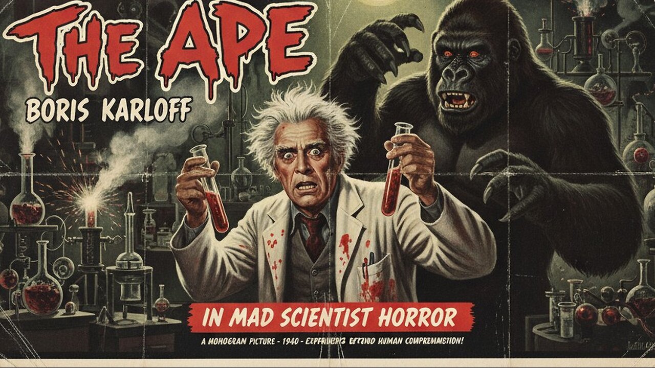 The Ape (1940) - Boris Karloff in Mad Scientist Horror