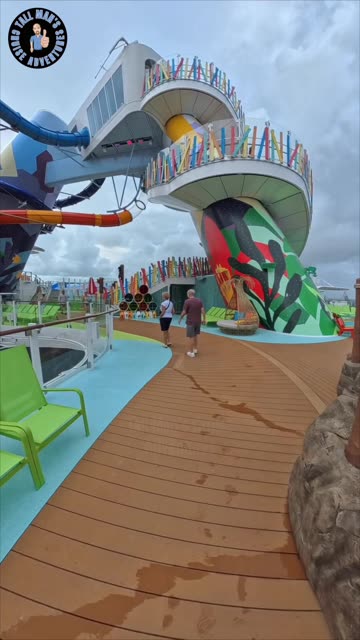 Access to Slides at Star of the Seas Deck 16!