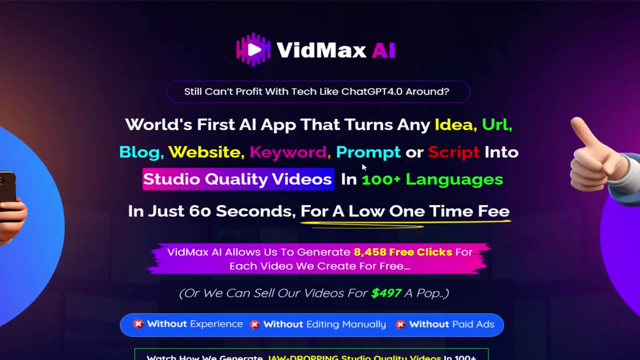 VidMax AI Review: Turns Keywords & URLs into Videos With AI