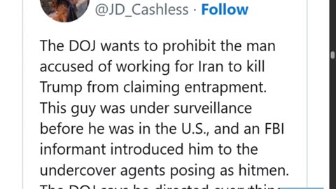 Foreign Gov’t Provided the FBI w/ Evidence about Iran’s Purported Trump Assassination Plot