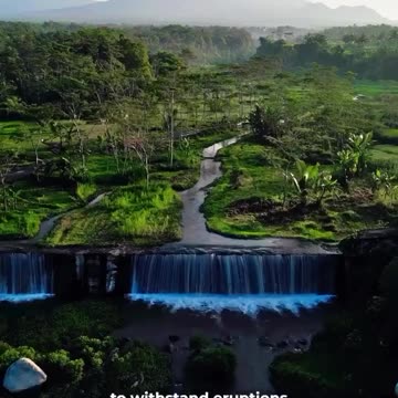 Grojogan Watu Purbo is a spectacular waterfall on the island of Java in the Sleman , Indonesia