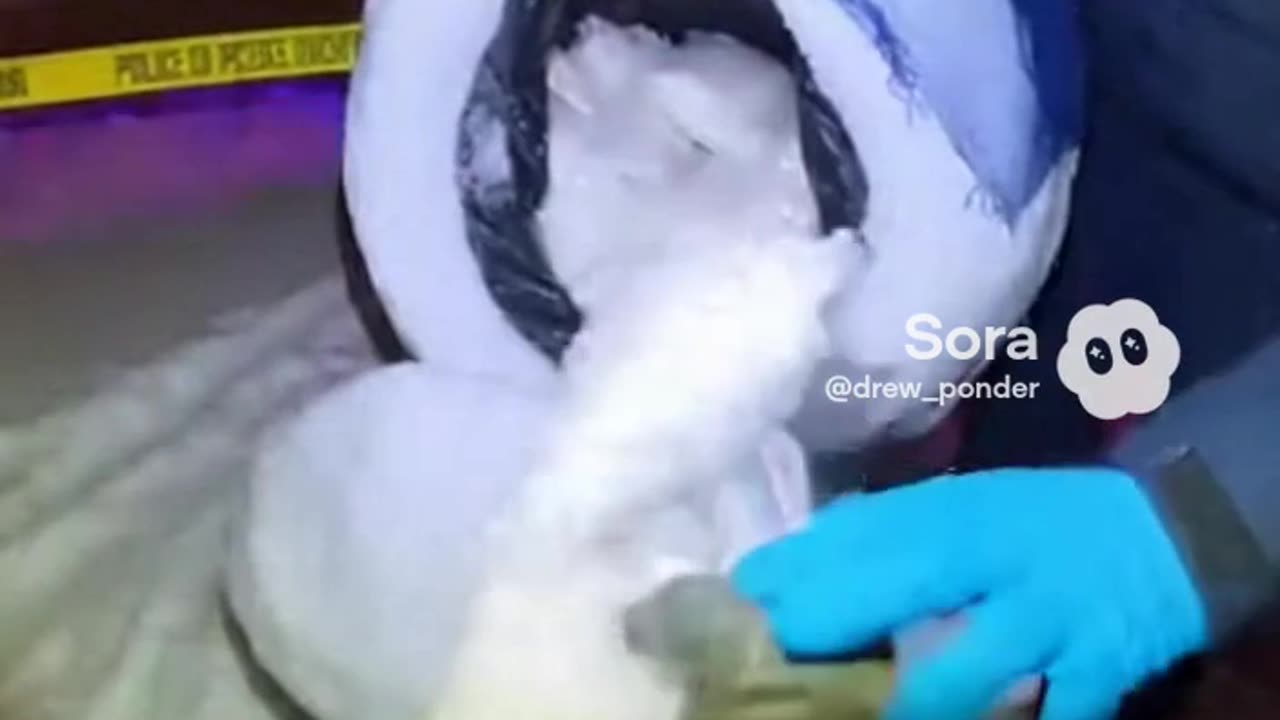 Cops find hidden stash #Sora #Ai