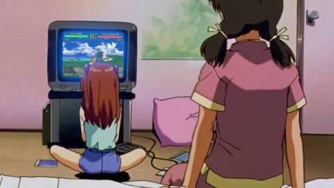Asuka plays Virtua Fighter 2