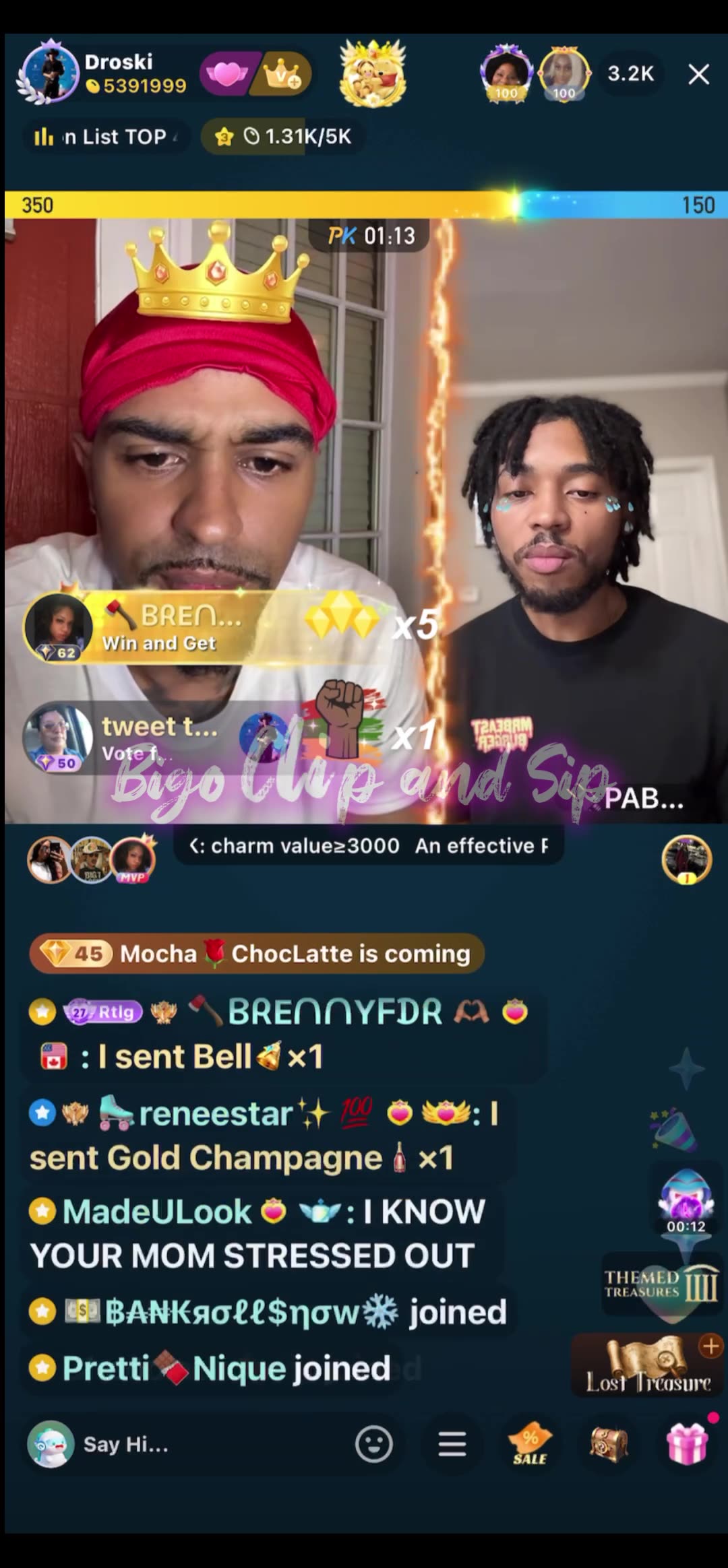 Droski briefly tells Pablo why 21 is in jail 9/29/25 #bigoclipandsip