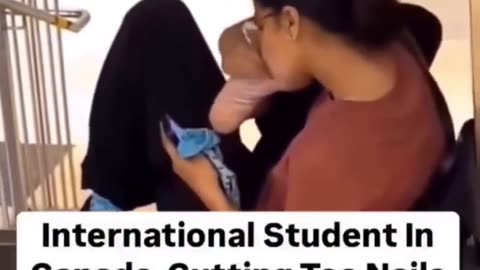 Cutting Toe Nails In Public Using What?