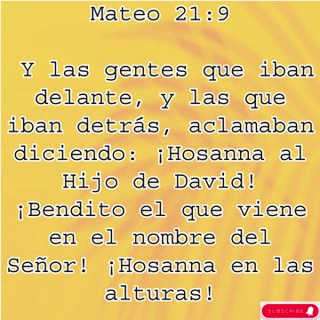 "¡Hosanna al Hijo de David!" Mateo 21:9 #shorts #youtube #jesus #ytshorts #motivation #youtubeshorts