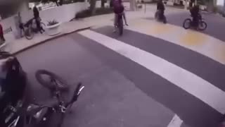 Amazing: MUSTANG RUNS OVER SURRON!!😳 #surron #ebike #mustang #trending #viral