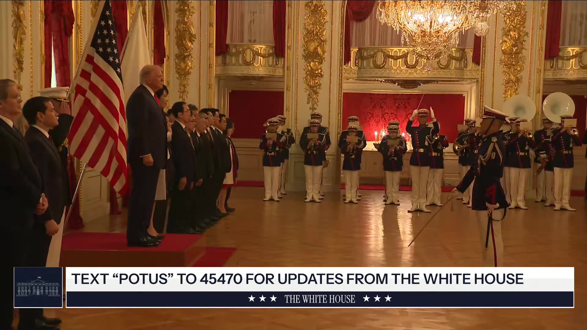POTUS Participates in a Welcome Ceremony with Honor Guard in Japan