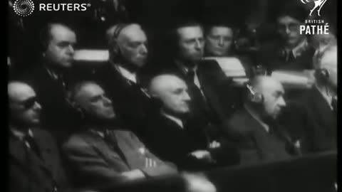 Final judgement read at Nuremburg Trials (1946)