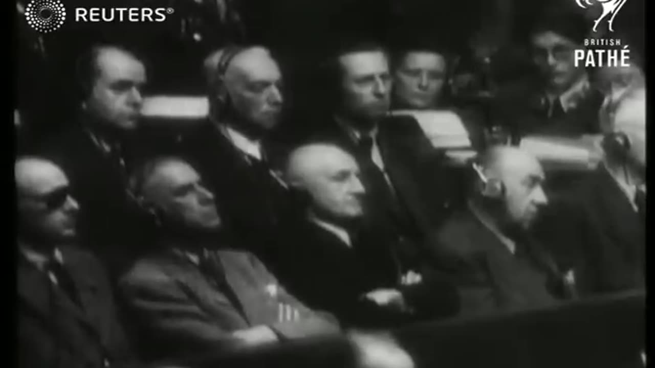 Final judgement read at Nuremburg Trials (1946)