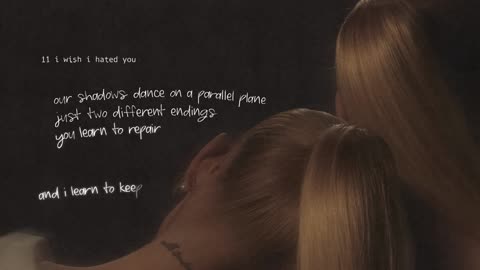 Ariana Grande - i wish i hated you (lyric visualizer)