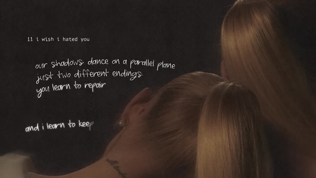 Ariana Grande - i wish i hated you (lyric visualizer)