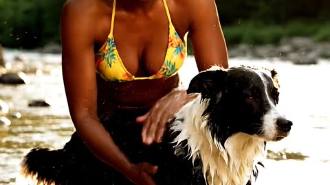 Cleaning My Dirty Dog 🛁 #DogGrooming #CleanPup #ExcitedToClean