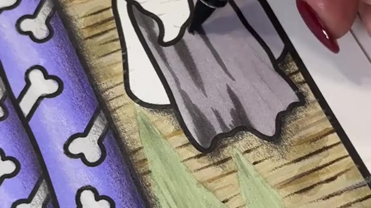 👻 Spooky Cutie Coloring Book Flip-Through | Relaxing Halloween Fun!