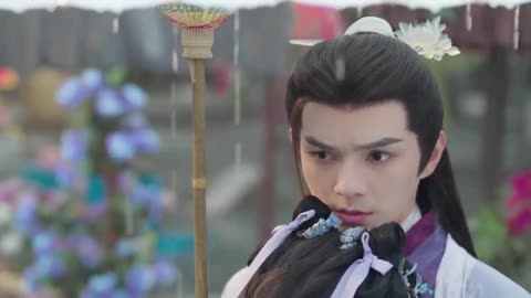 Qingcheng & Gengyun love of petals Qingcheng crying in the rain with Gengyun episode 3
