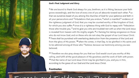 Forest and Fields Daily reading: 2 Thessalonians 1