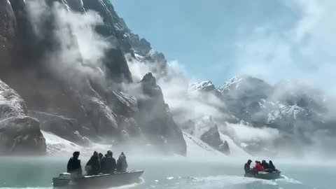 Lake Kel-Suu is a true natural masterpiece, hidden in the mountains of Kyrgyzstan.