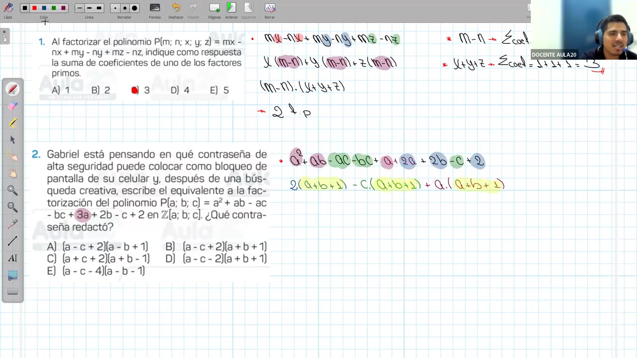 AULA 20 REGULAR 2025 - 1 | Semana 02 | Álgebra